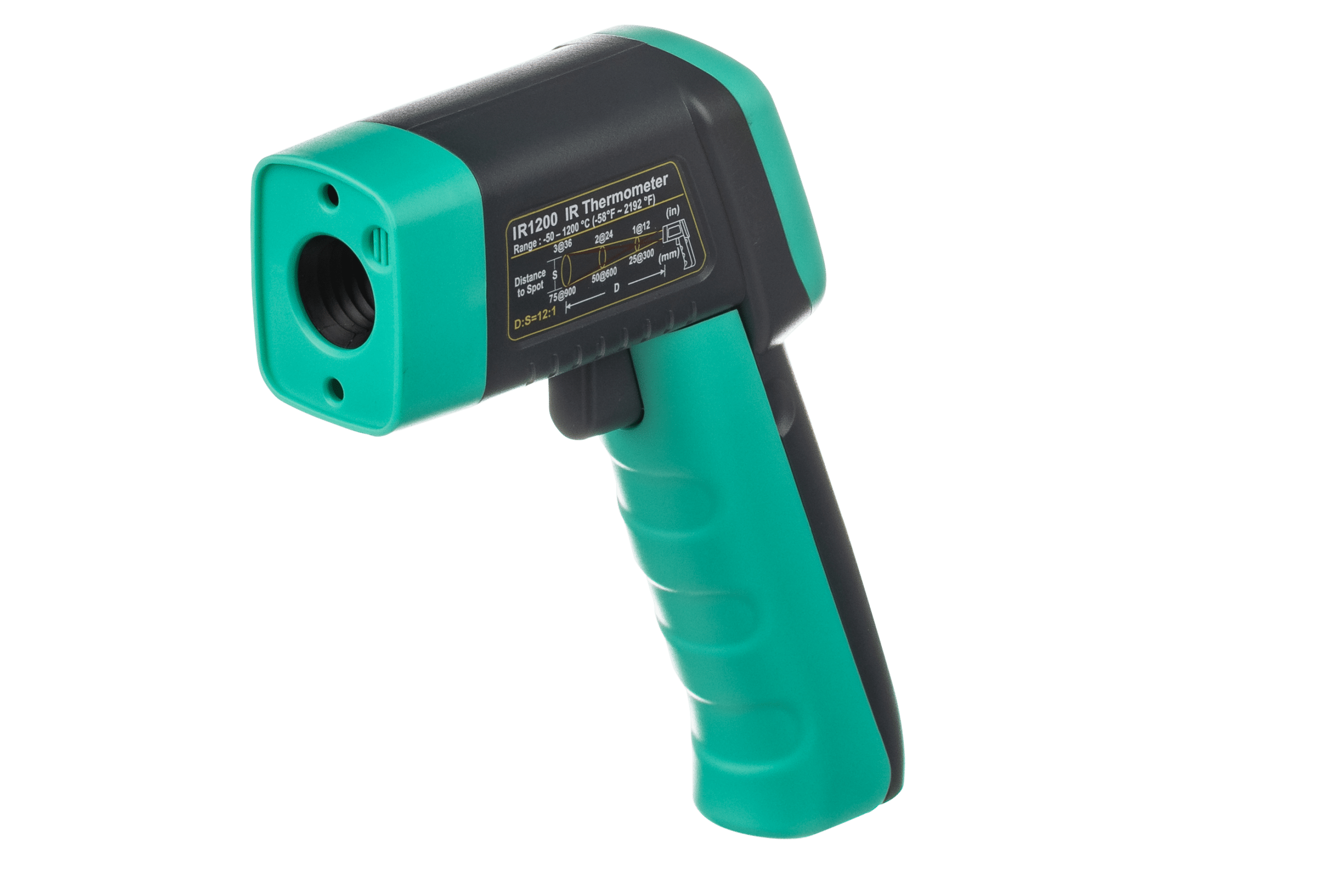 Dual Laser Infrared Temperature Gun with Type K Receptacle & Case – Rainhart